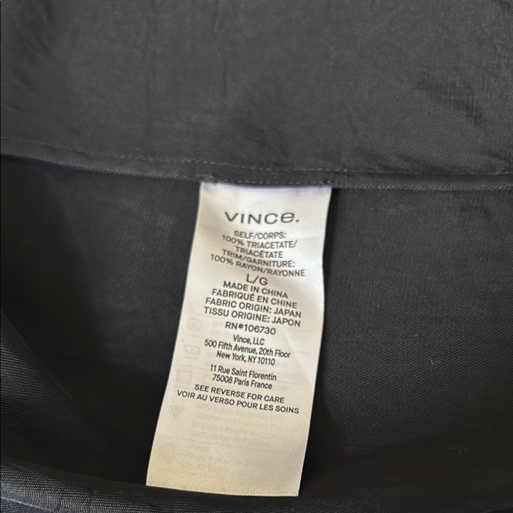 Vince Black Blouse with Long Sleeves - Picture 5 of 6